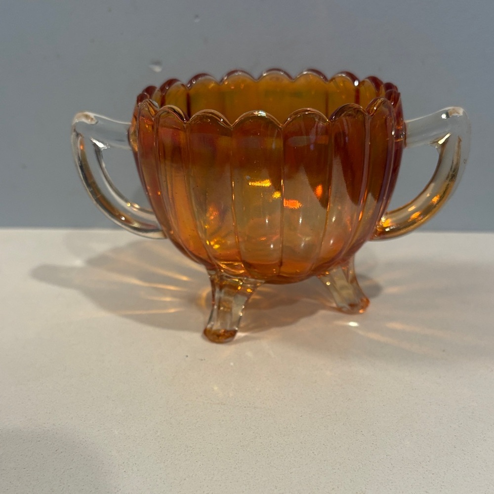 Vintage Fenton Carnival Glass Decorative Bowl